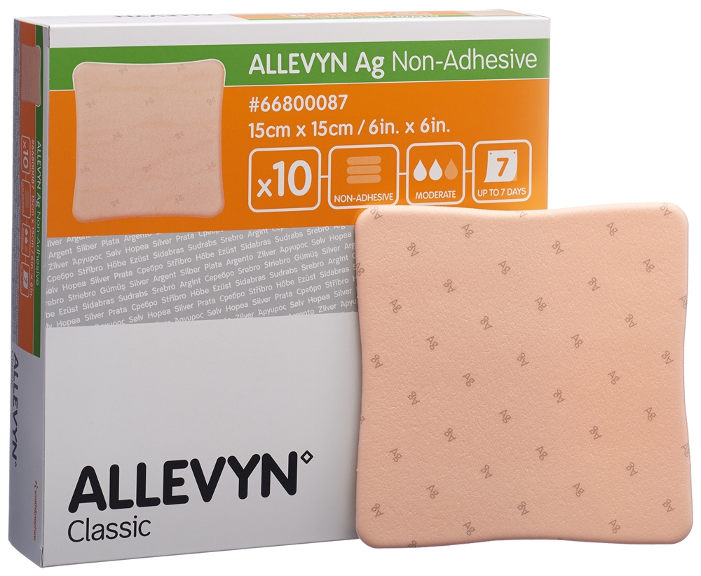 ALLEVYN Ag Non-Adhesive Wundverband, Bild 2 von 2