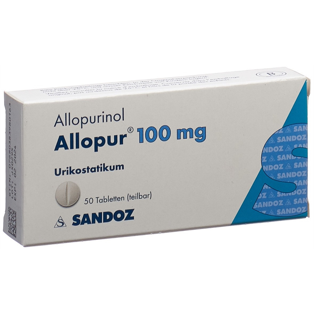 ALLOPUR cpr 100 mg blist 50 pce, image principale