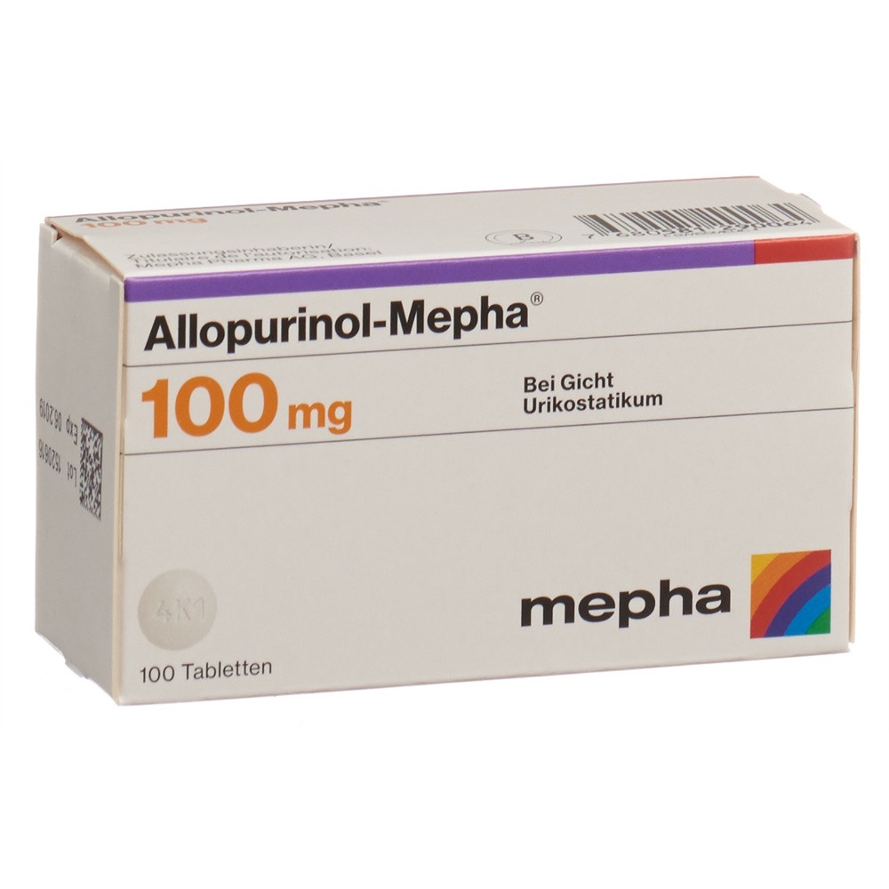 ALLOPURINOL Mepha 100 mg, Hauptbild