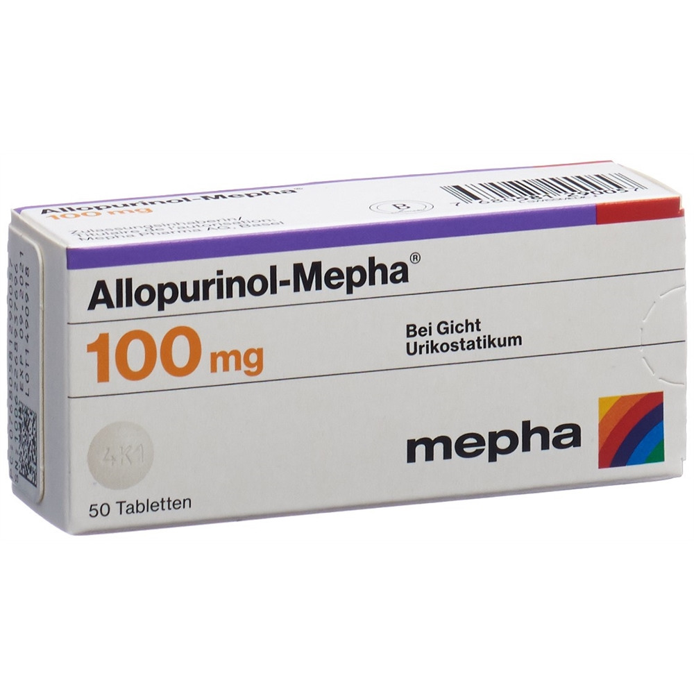 ALLOPURINOL Mepha 100 mg, Hauptbild