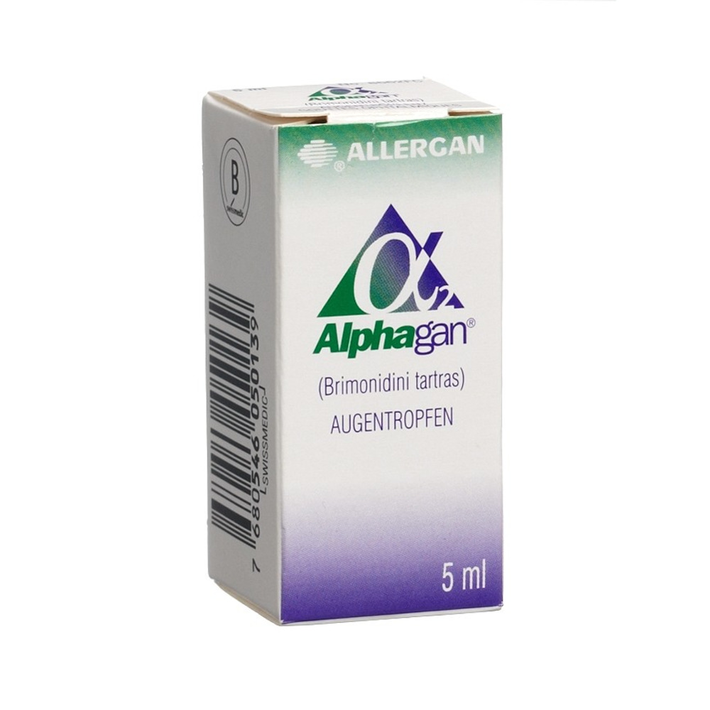 ALPHAGAN Gtt Opht 2 mg/ml Fl 5 ml, Hauptbild