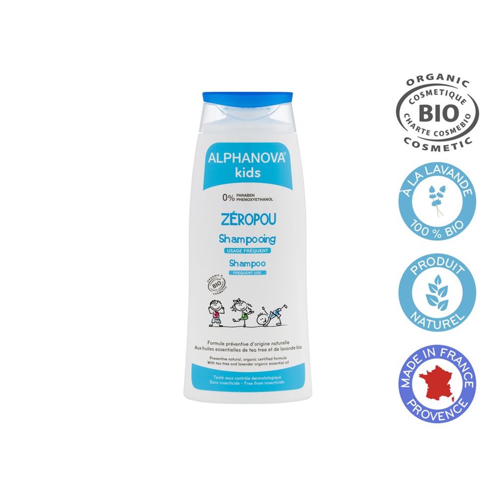 ALPHANOVA kids ZEROPOU shampooing préventif, image principale