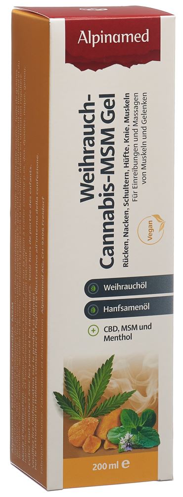 ALPINAMED Gel encens cannabis MSM