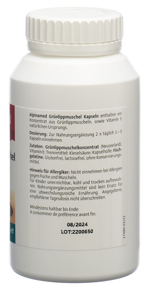 ALPINAMED Moule aux orles verts 400 mg, image 3 sur 5
