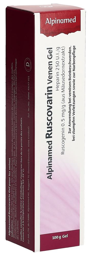 ALPINAMED Ruscovarin gel pour les veines, image principale