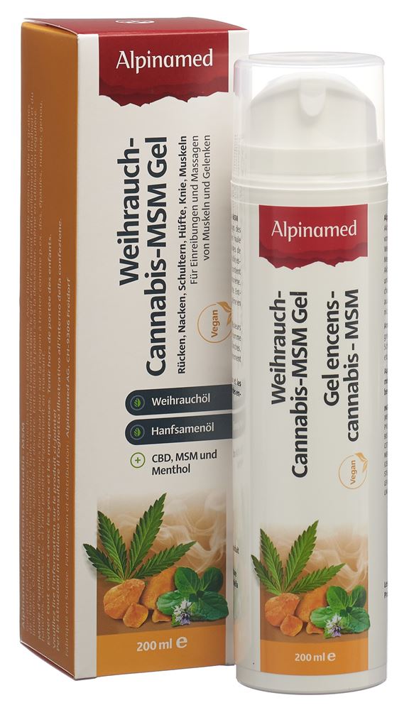 ALPINAMED Weihrauch Cannabis MSM Gel, Bild 2 von 5