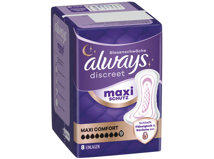 Always Discreet incontinence