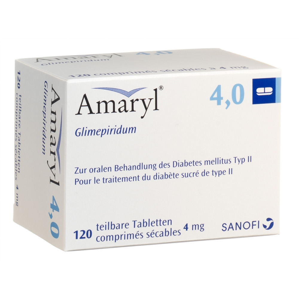 AMARYL cpr 4 mg blist 120 pce, image principale