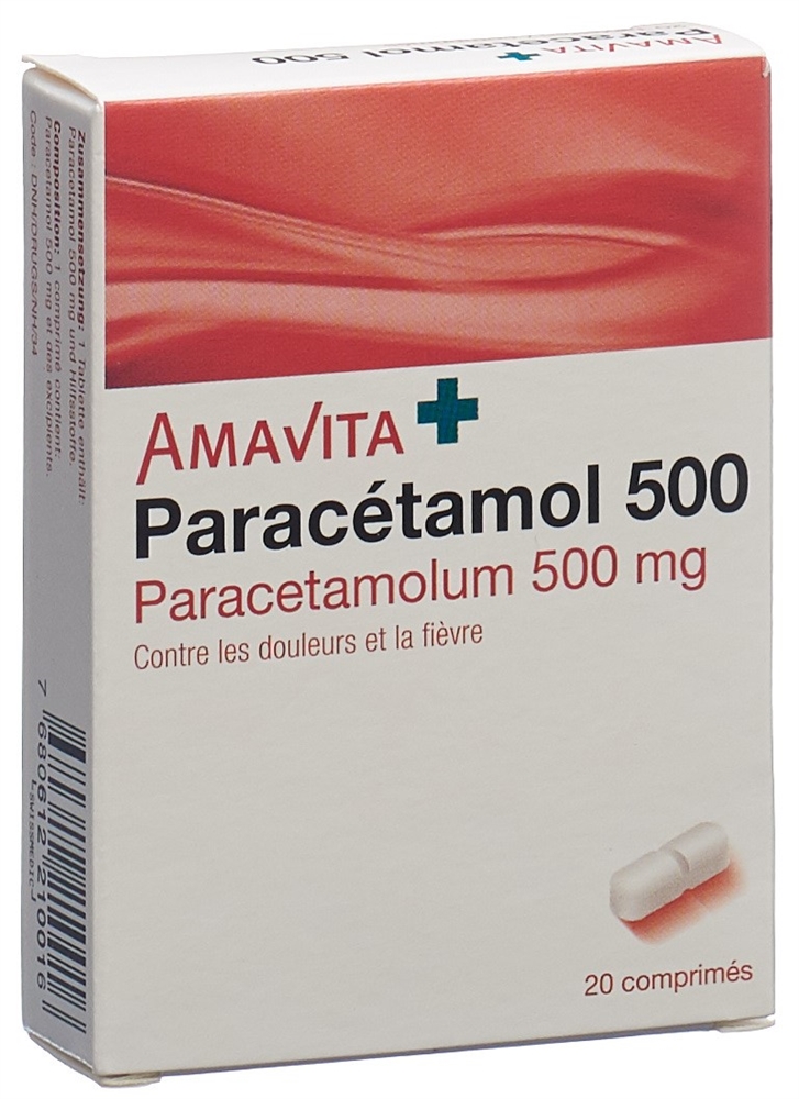 Amavita Paracétamol 500 mg, image 2 sur 2