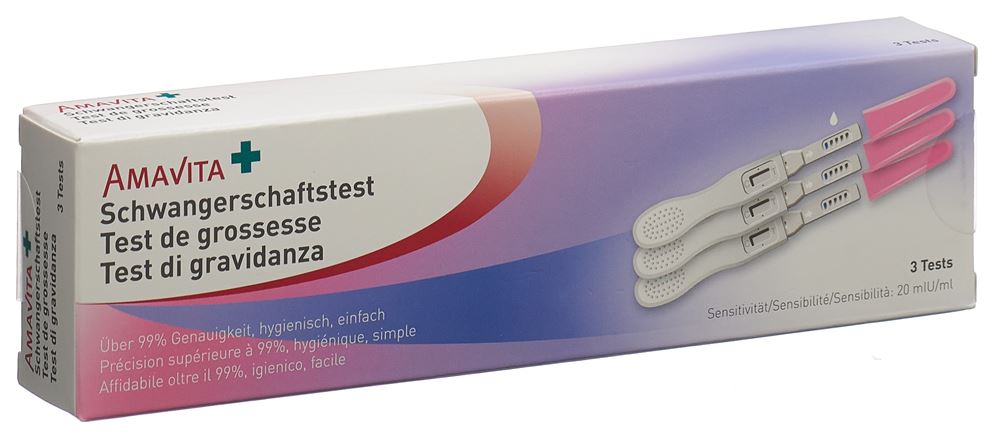Amavita Schwangerschaftstest, Hauptbild