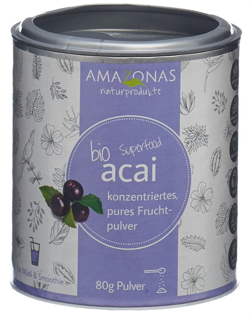 AMAZONAS acai Bio Fruchtpulver 100 %, Hauptbild