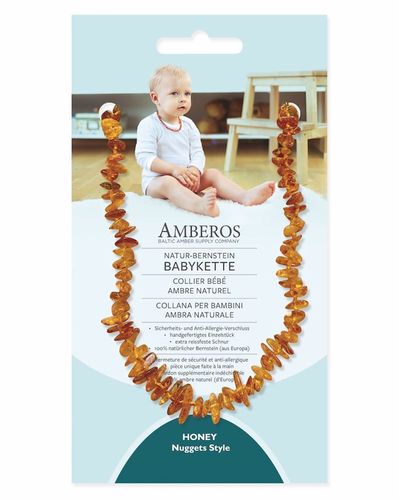 collier bébé ambre naturel