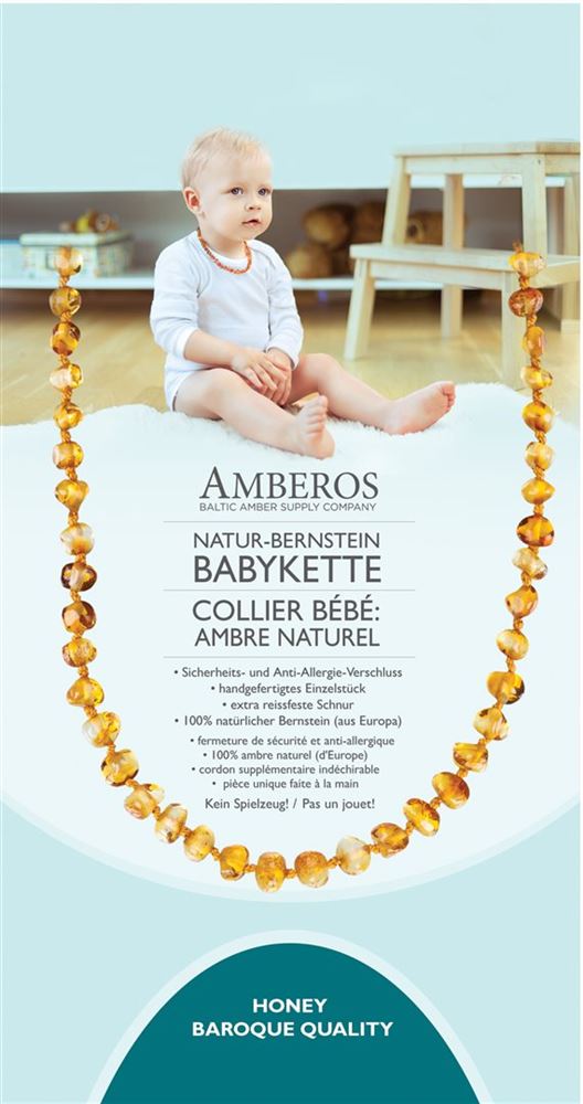 AMBEROS Natur Bernsteinkette Baby, Hauptbild