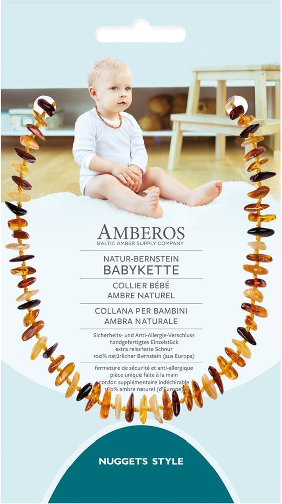 AMBEROS Natur Bernsteinkette Baby