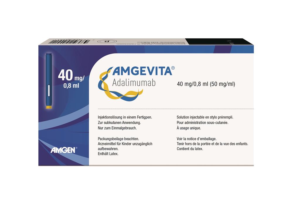 AMGEVITA Inj Lös 40 mg/0.8ml Fertigpen SureClick Fertpen 1 Stk, Hauptbild