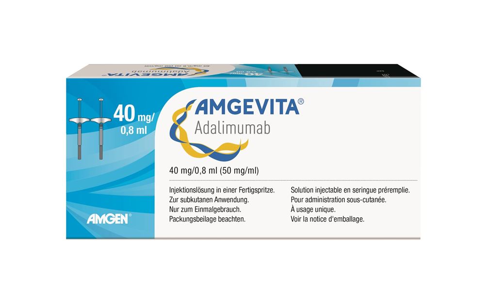 AMGEVITA Inj Lös 40 mg/0.8ml Fertigspritze Fertspr 2 Stk, Hauptbild