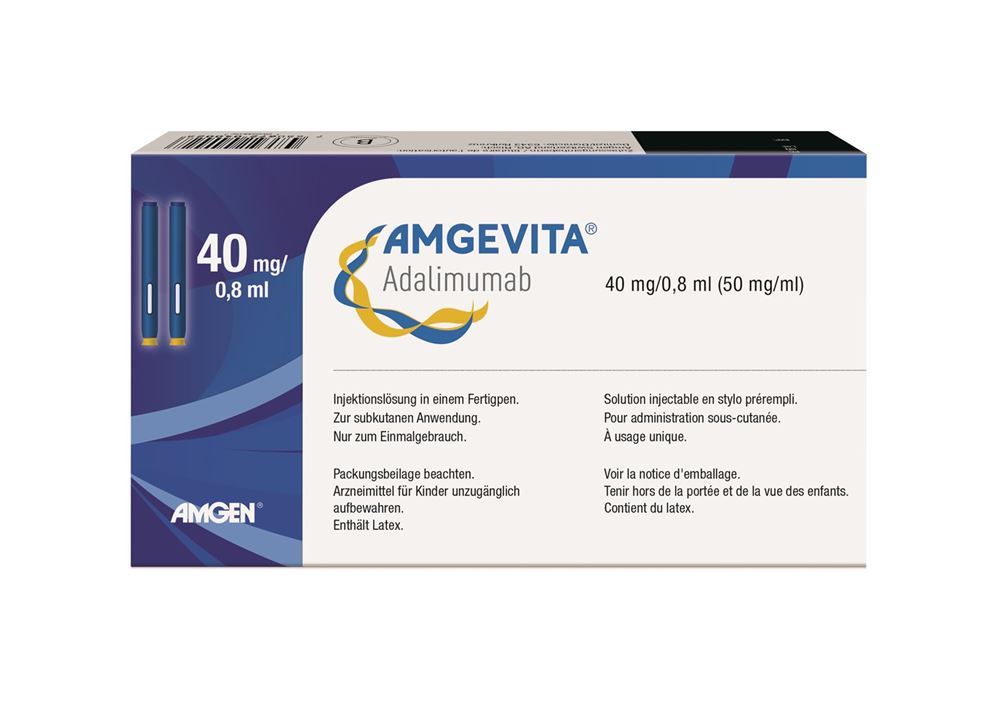 AMGEVITA sol inj 40 mg/0.8ml stylo prérempli SureClick stylo pré 2 pce, image principale