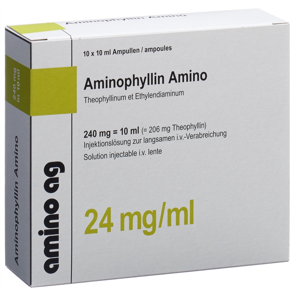 AMINOPHYLLINE Amino 240 mg/10ml, Hauptbild