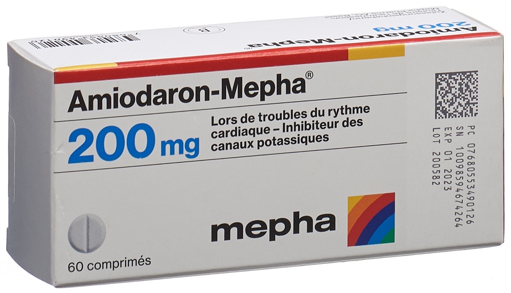 AMIODARONE Mepha 200 mg, image 2 sur 2