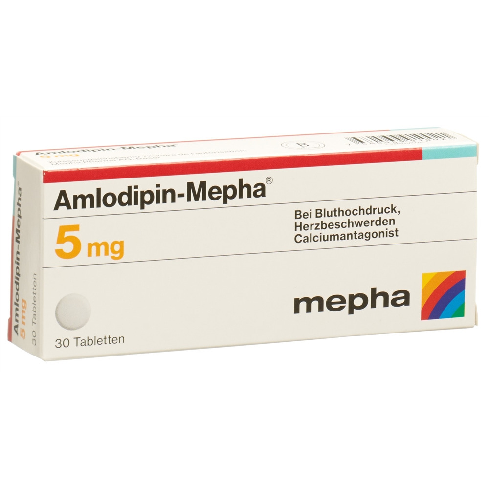 AMLODIPINE Mepha 5 mg, image principale