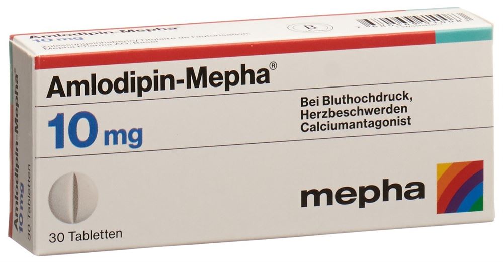 AMLODIPINE Mepha 10 mg, Hauptbild
