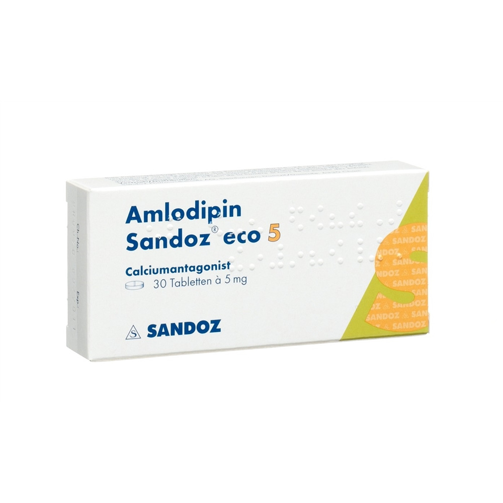 AMLODIPINE Sandoz eco 5 mg, Hauptbild