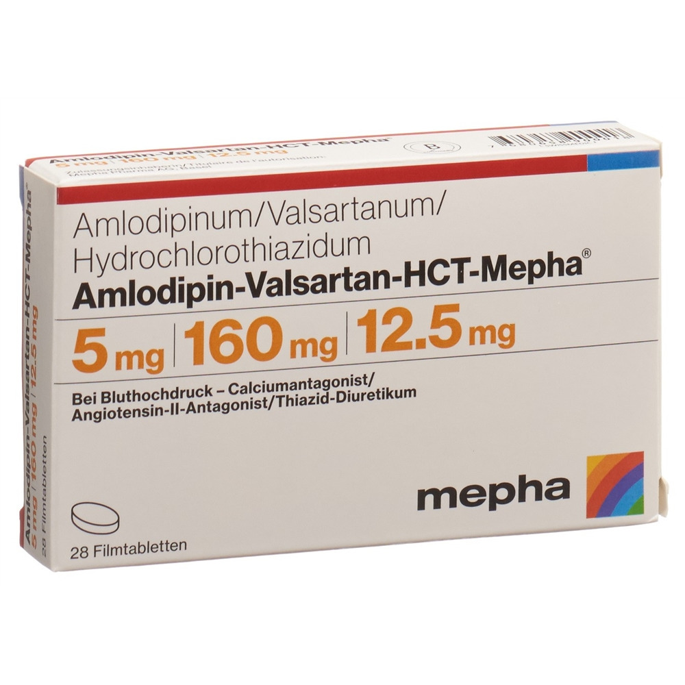 AMLODIPINE VALSARTAN HCT HCT Mepha, image principale