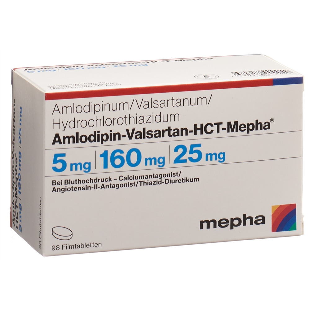 AMLODIPINE VALSARTAN HCT HCT Mepha, image principale