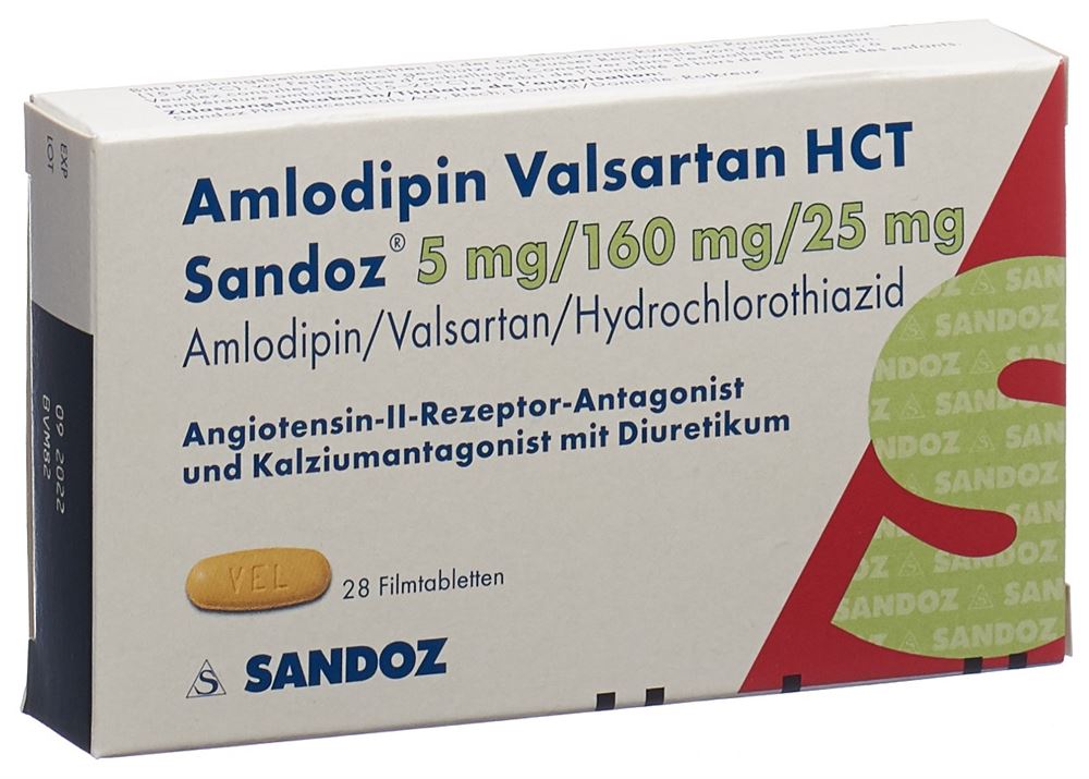 AMLODIPINE VALSARTAN HCT HCT Sandoz, Hauptbild