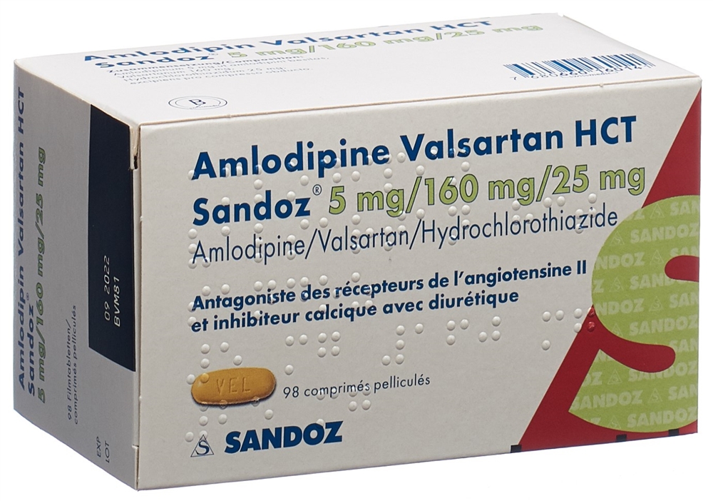 AMLODIPINE VALSARTAN HCT HCT Sandoz, Bild 2 von 2