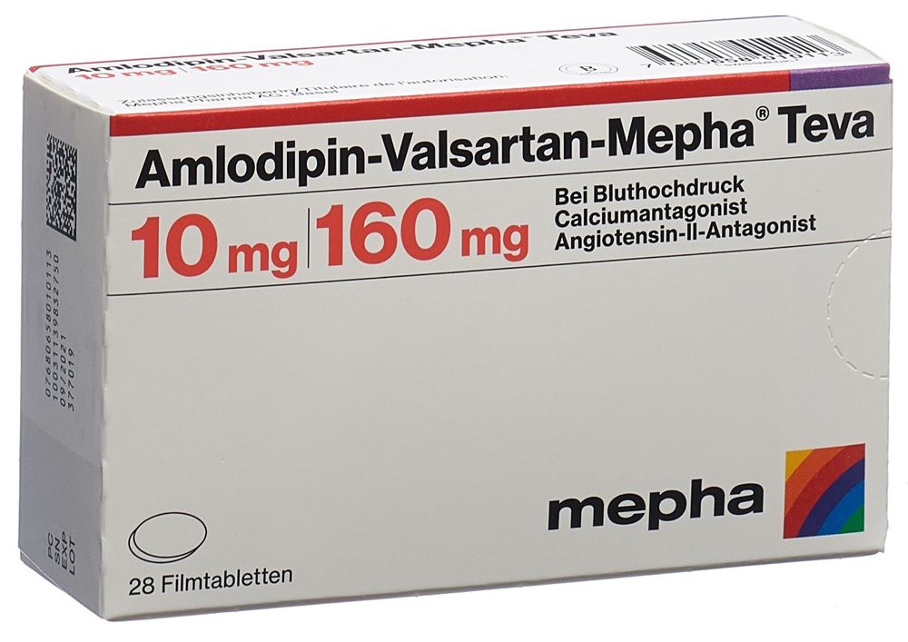 AMLODIPINE VALSARTAN Mepha Teva, Hauptbild