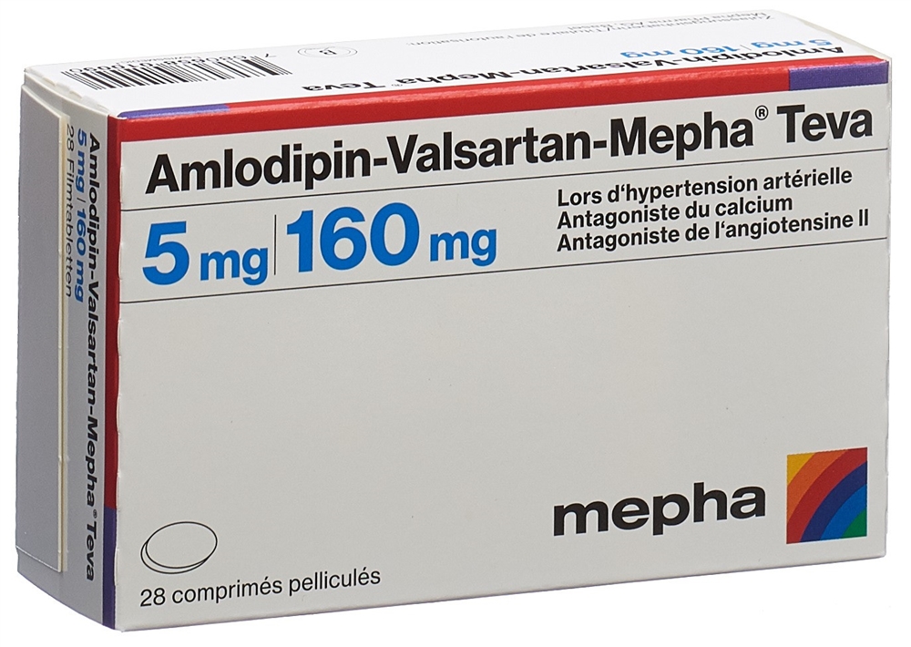 AMLODIPINE VALSARTAN Mepha Teva, Bild 2 von 2