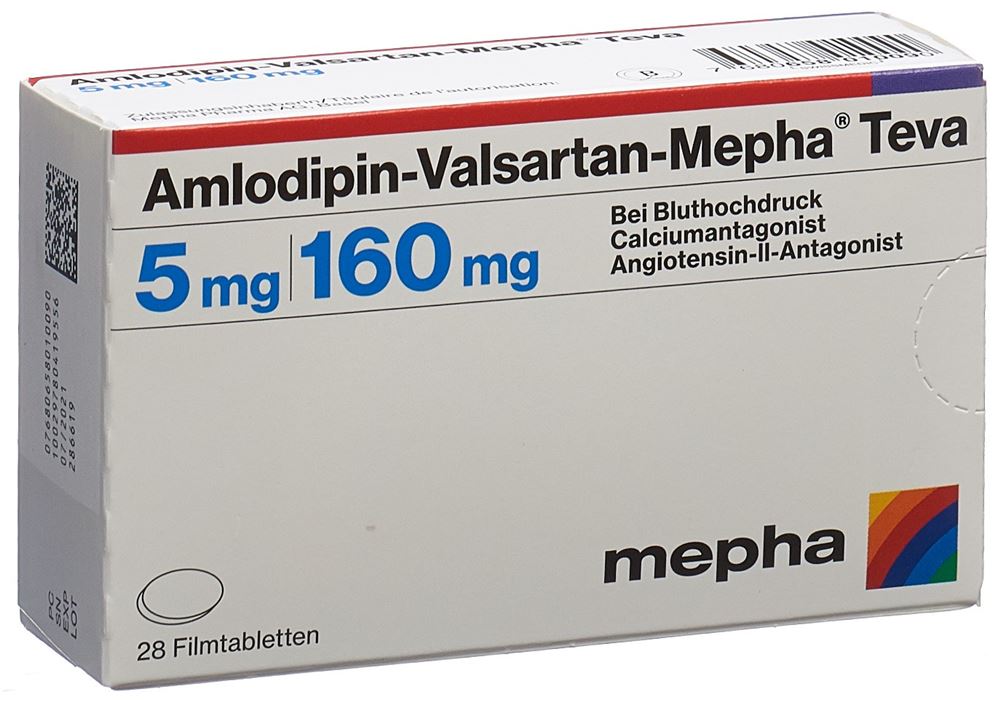 AMLODIPINE VALSARTAN Mepha Teva, Hauptbild