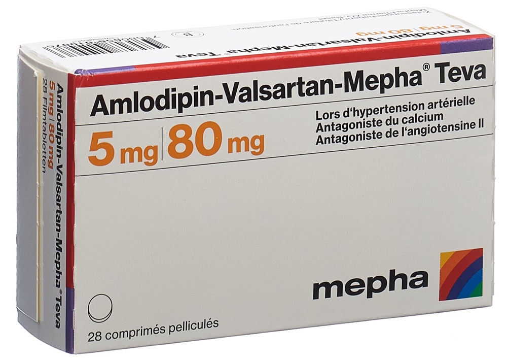 AMLODIPINE VALSARTAN Mepha Teva, Bild 2 von 2