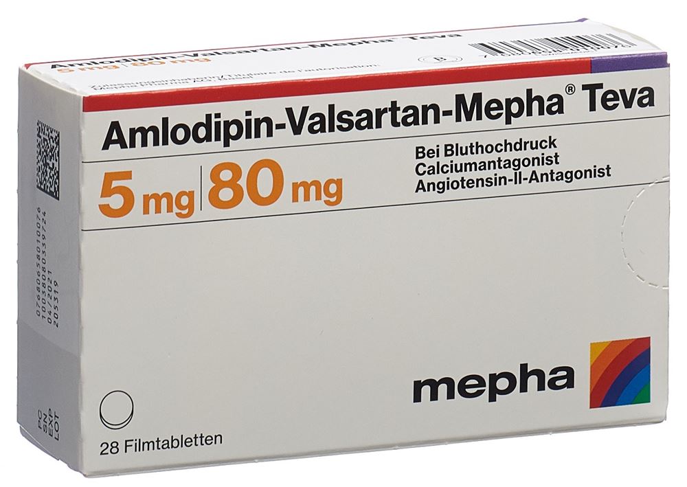 AMLODIPINE VALSARTAN Mepha Teva, Hauptbild