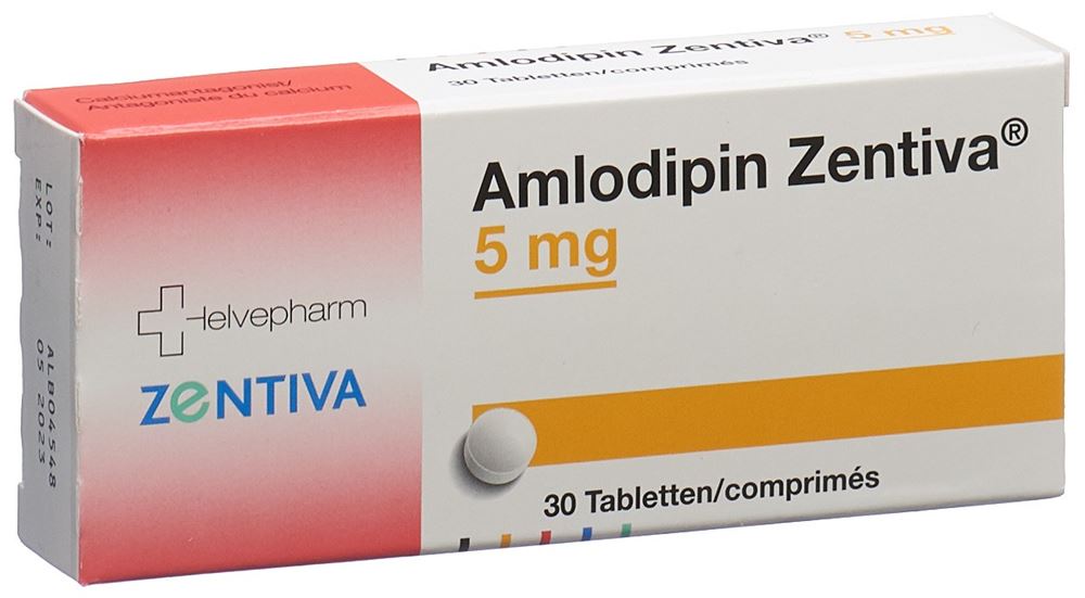 AMLODIPINE Zentiva cpr 5 mg blist 30 pce | Commander en ligne