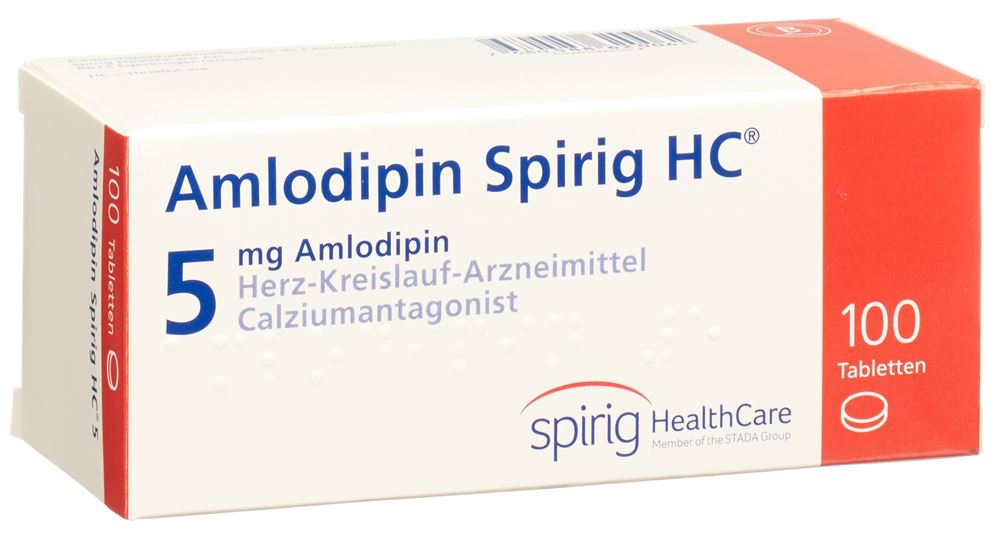 AMLODIPINE Spirig HC 5 mg, image principale