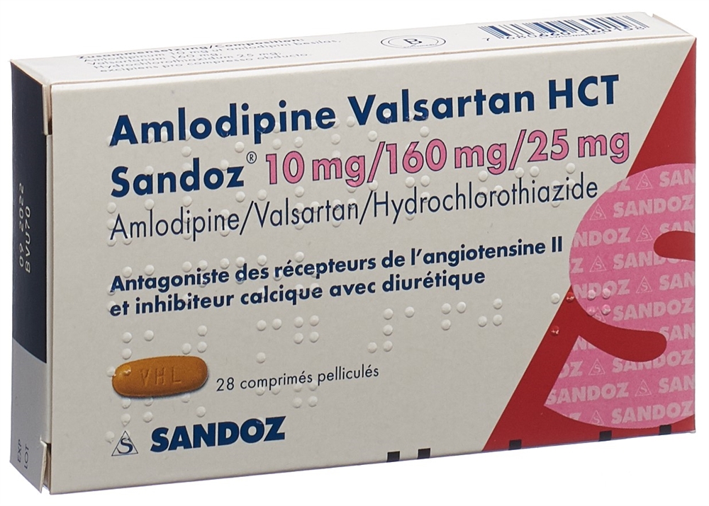 AMLODIPINE VALSARTAN HCT HCT Sandoz, image 2 sur 2