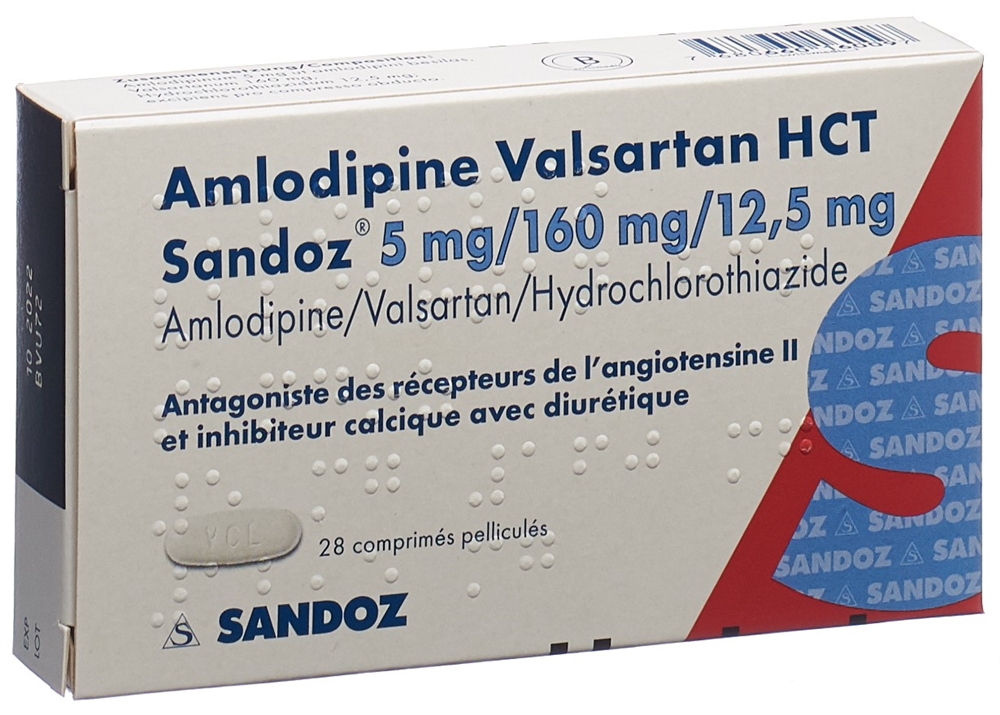 AMLODIPINE VALSARTAN HCT HCT Sandoz, image 2 sur 2