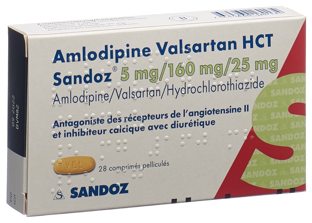 AMLODIPINE VALSARTAN HCT HCT Sandoz, image 2 sur 2