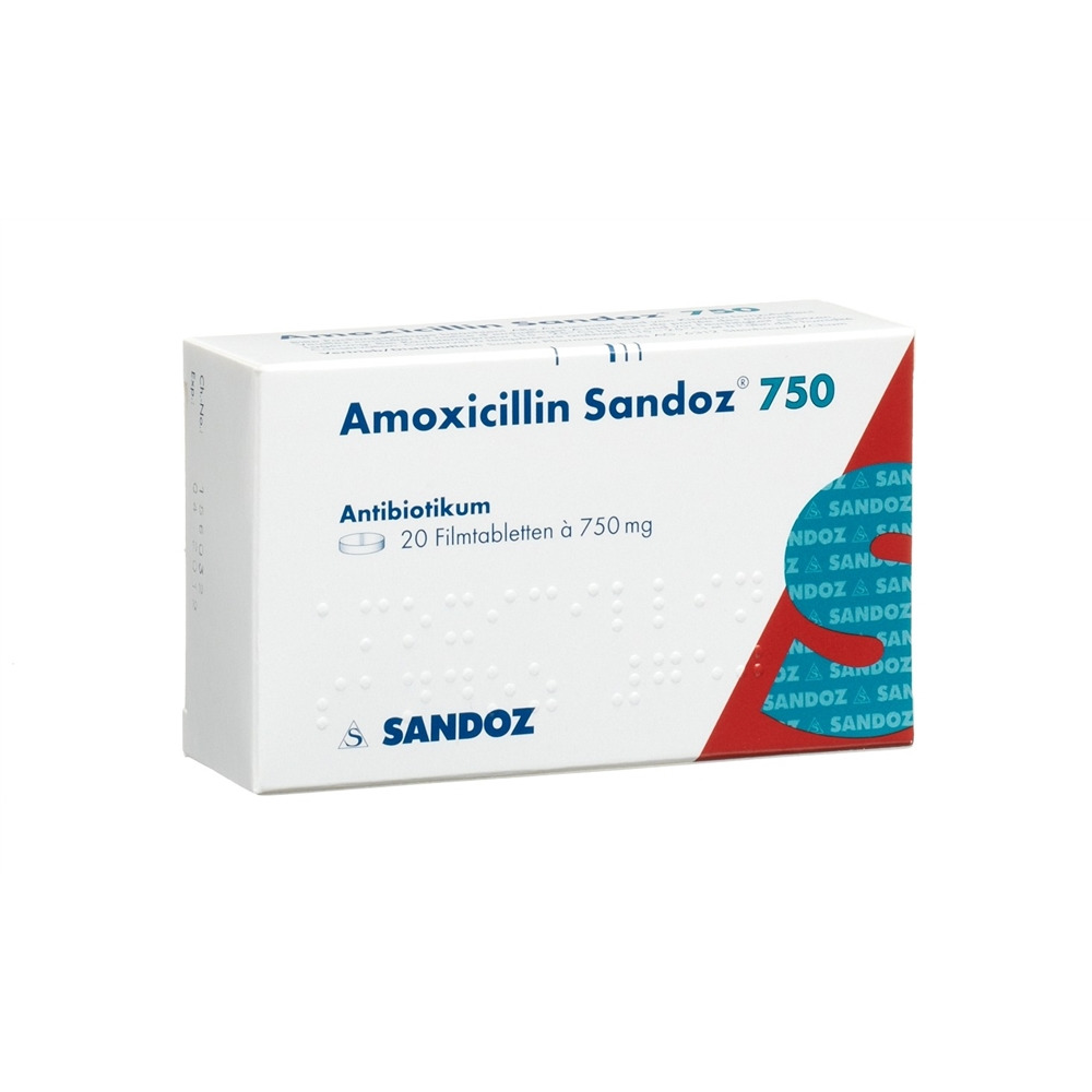 AMOXICILLINE Sandoz 750 mg, Hauptbild