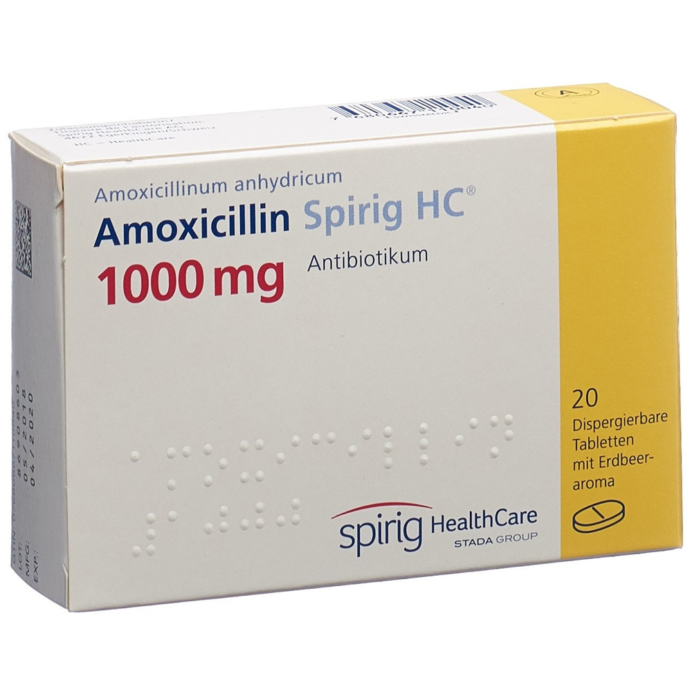 AMOXICILLINE Spirig HC 1000 mg, Hauptbild