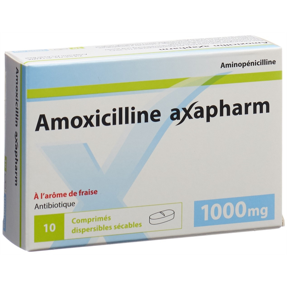 AMOXICILLINE axapharm 1000 mg, image 2 sur 2