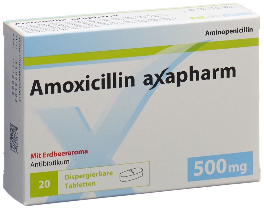 AMOXICILLINE axapharm 500 mg, image principale