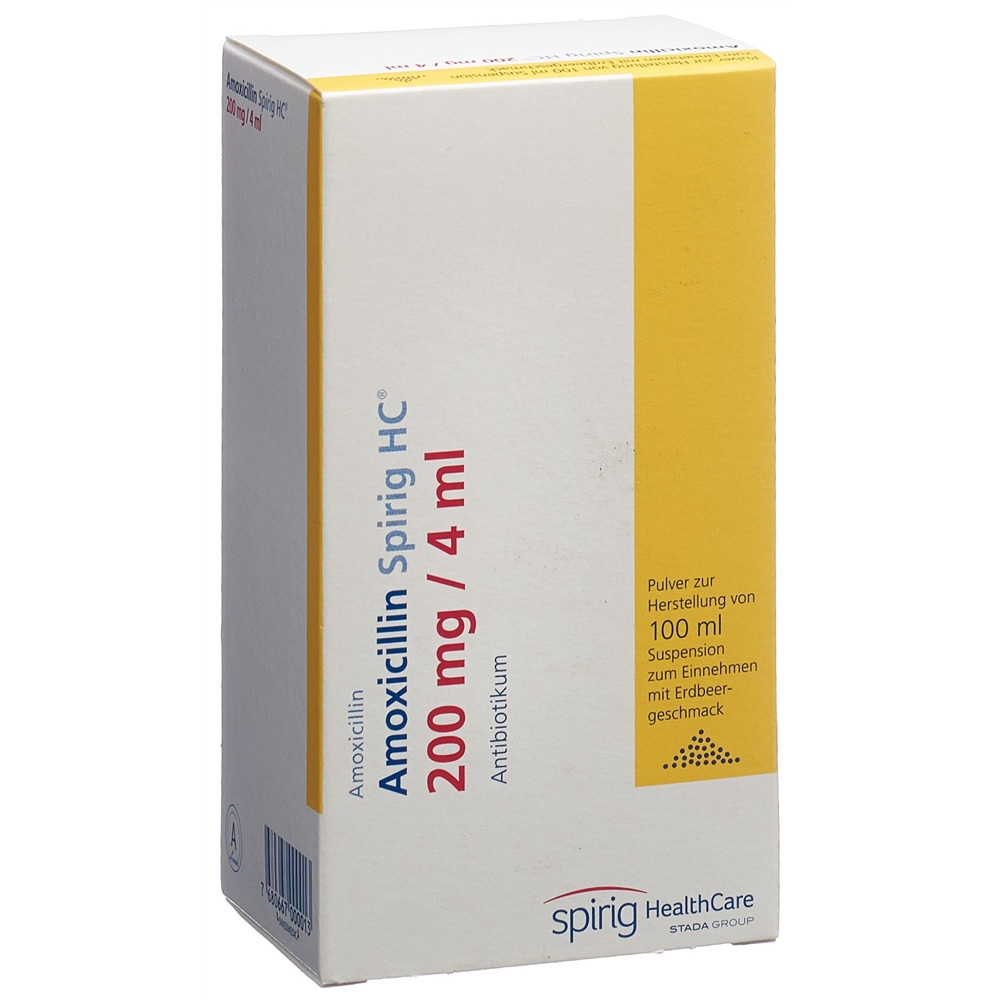 AMOXICILLINE Spirig HC 200 mg/4ml, image principale