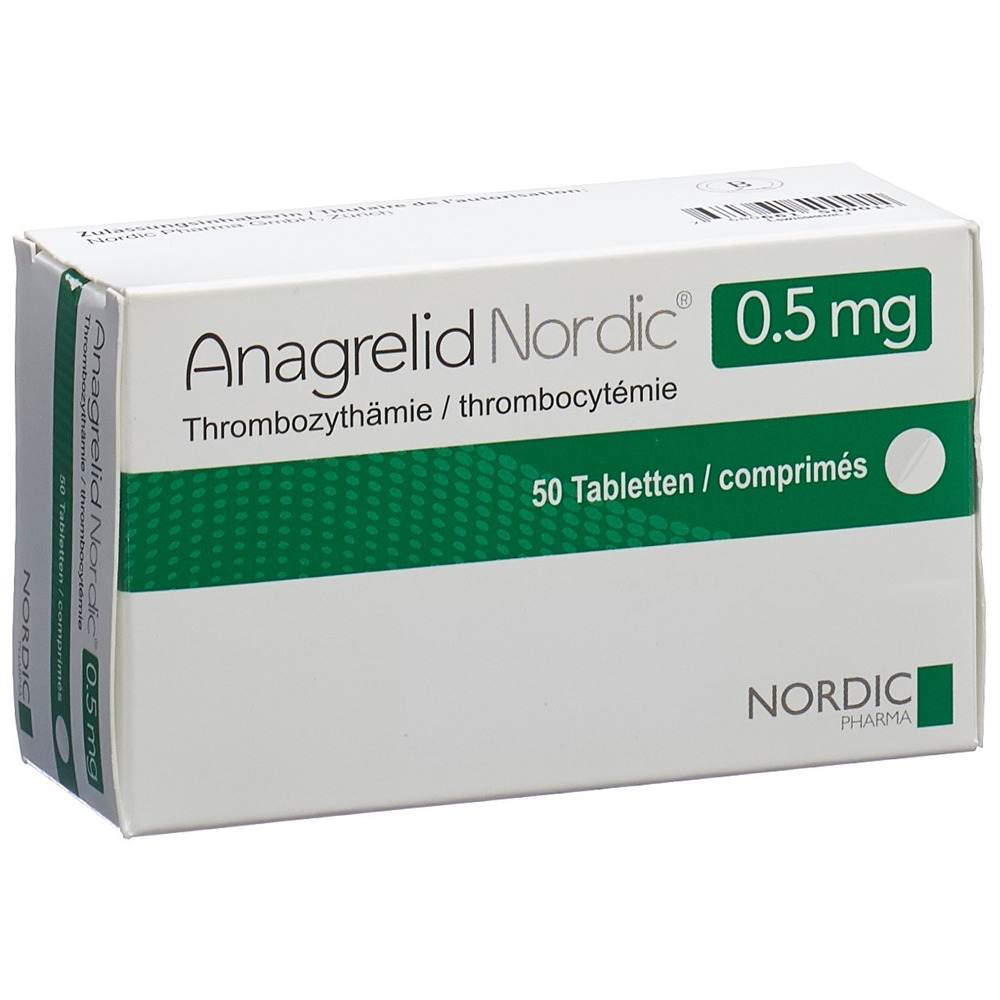 ANAGRELIDE Nordic 0.5 mg, Hauptbild