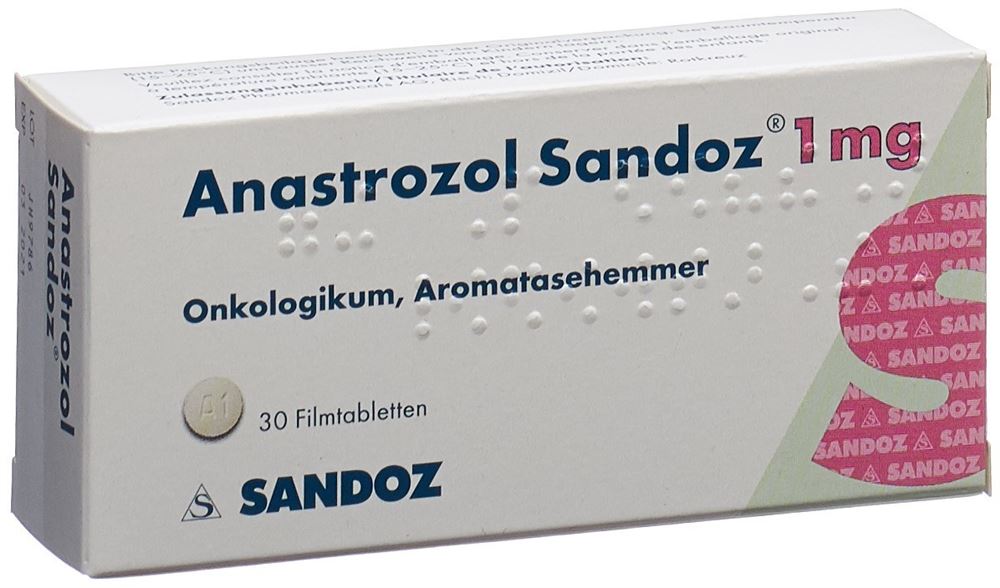 ANASTROZOLE Sandoz 1 mg, image principale
