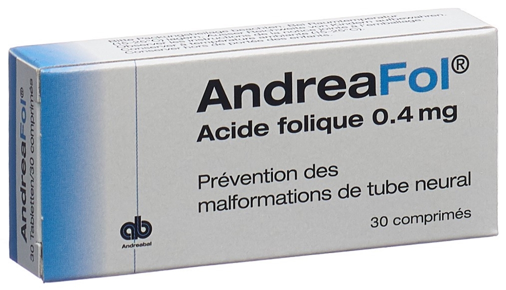 ANDREAFOL cpr 0.4 mg blist 30 pce, image 4 sur 5