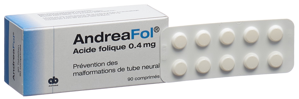 ANDREAFOL cpr 0.4 mg blist 90 pce, image 3 sur 5