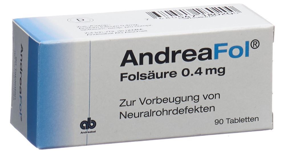 ANDREAFOL Tabl 0.4 mg Blist 90 Stk